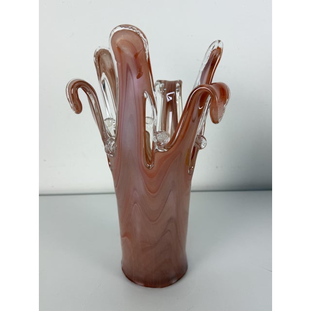 Brick Red Murano Glass Vase, 1960s For Sale - Image 12 of 12