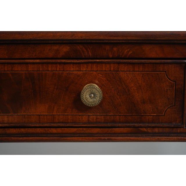 Theodore Alexander Georgian Style Mahogany Console Table For Sale - Image 10 of 18