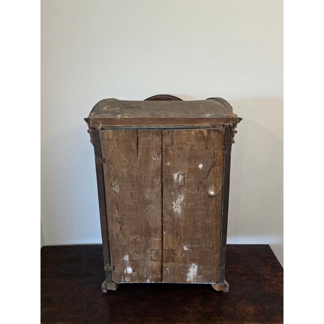 18th Century Italian Venetian Rococo Period Carved Polychrome Painted Wood Niche Shrine For Sale - Image 16 of 18