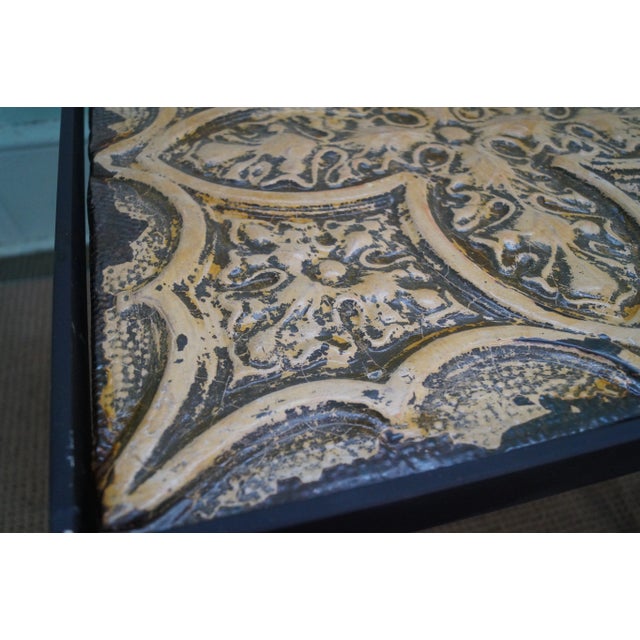 Metal Custom Square Iron Frame Glass Top Side Tables - A Pair For Sale - Image 7 of 10