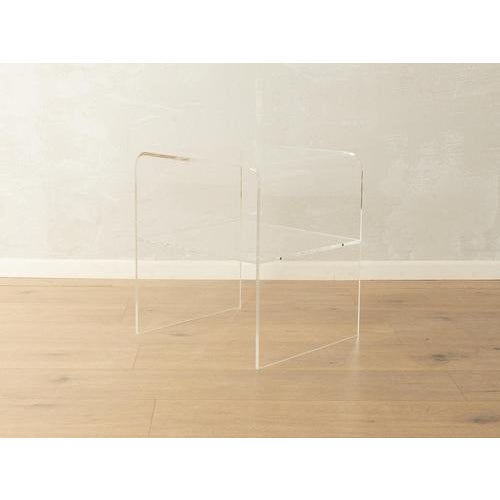 Vintage Acrylic Side Table, 1960s For Sale - Image 3 of 8