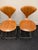 Norman Cherner Walnut Barstools With Metal Legs (Set of 4, Cherner Company) For Sale - Image 4 of 17
