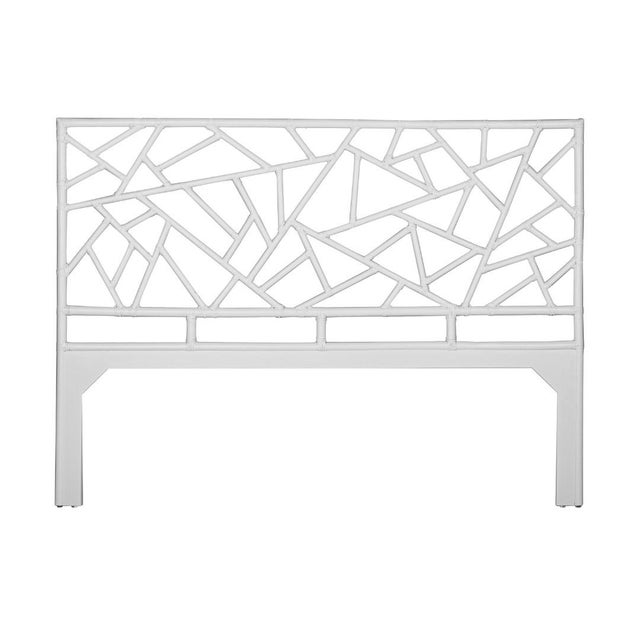 David Francis Tiffany Platform Bed King, White For Sale - Image 4 of 6