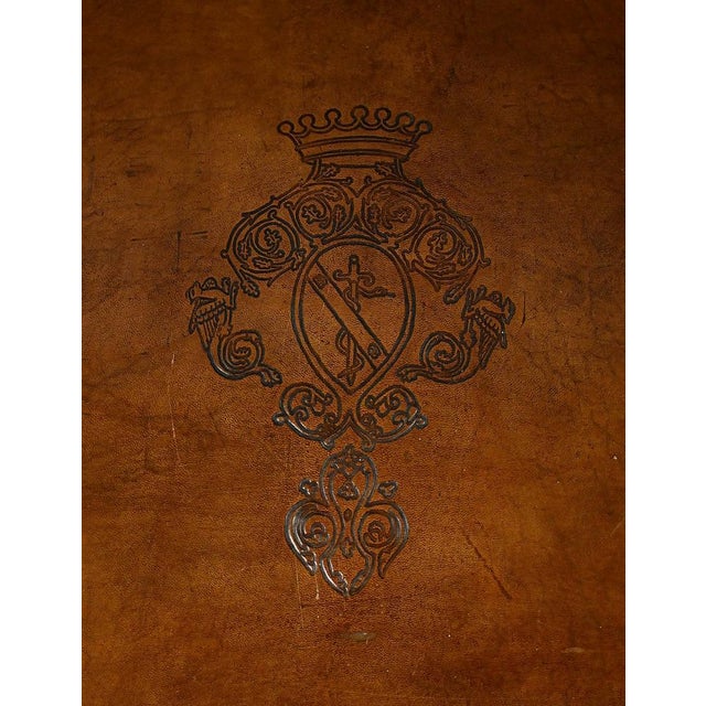 Vintage Studded Leather Trunk, 1950 For Sale - Image 6 of 18