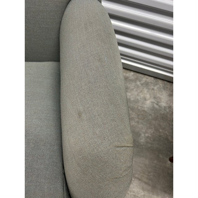 Textile Vintage Upholstered Swivel Chair by Interior Craft For Sale - Image 7 of 9