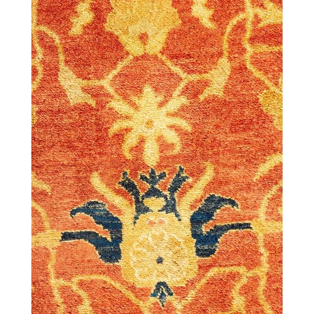 Traditional Mogul, One-of-a-Kind Hand-Knotted Area Rug in Orange, 8' 2" x 10' 4" For Sale - Image 3 of 8