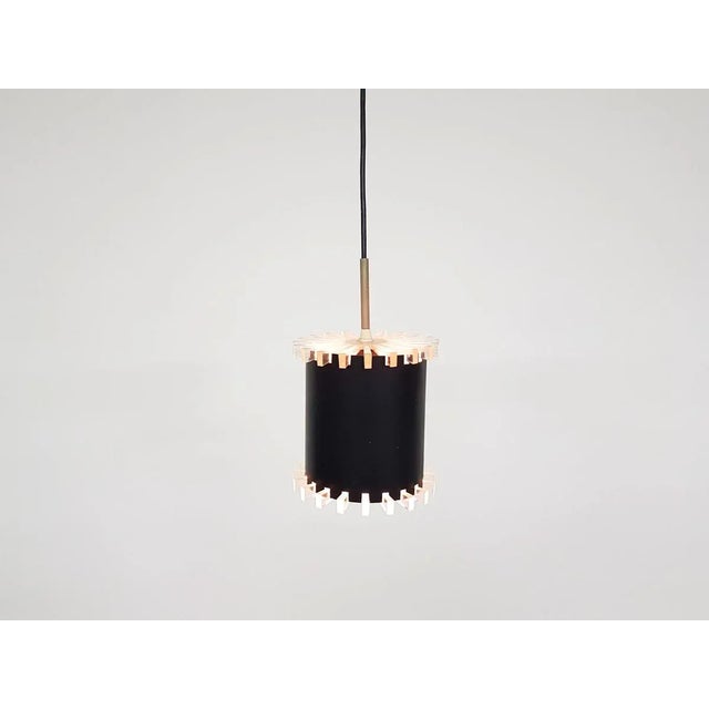 Metal Small Mid-Century Pendant Lamp Attributed to Raak, 1960s For Sale - Image 7 of 9