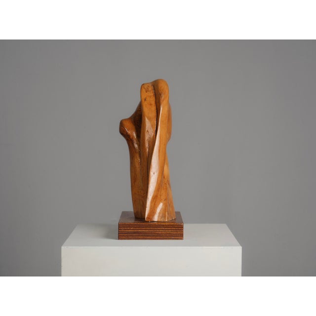 1980s H. Hinfelaar, Organic Wood Sculpture, 1989, Multiplex & Pearwood For Sale - Image 5 of 10