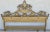 Vintage French Rococo Louis XV Baroque Gold Gilt Metal King Headboard For Sale - Image 10 of 12