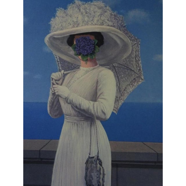 Rene Magritte (d'après) Grande Guerre Lithograph on BFK Rives vellum. Signed in the plate Numbered / 300 copies Lithograph...