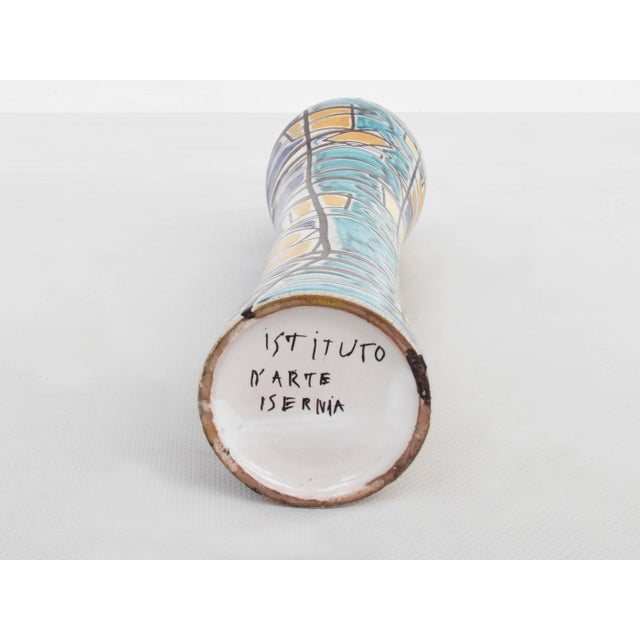Large Italian Ceramic Solifiore Vase, 1950s For Sale - Image 6 of 7