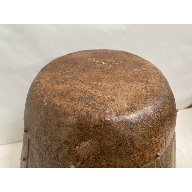 Mid-Century Modern Planters Tapered Storage Vessel Pair C Hint of Red For Sale - Image 3 of 10
