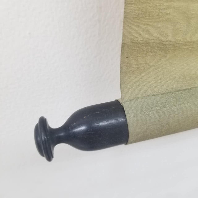 Vintage Japanese Hanging Scroll Ink Landscape With Mountains, Sea, and Sailing Boats For Sale - Image 6 of 13