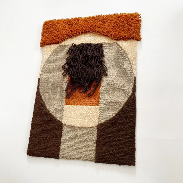 Mid-Century Modern Pop Art Panton Style Macrame Wall Hanging Rug by Verner Panton for Carpet Art, 1970s For Sale - Image 3 of 18