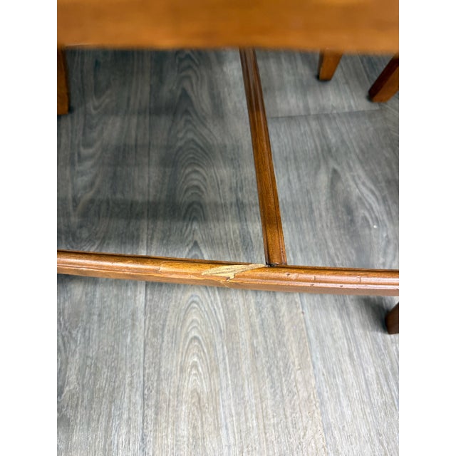 Wood Vintage Duncan Phyfe Style Hepplewhite Style Shield Back Dining Side Chairs For Sale - Image 7 of 10