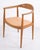 The Chair Model JH503 in Oak with Vegetable-Tanned Natural Leather by Hans J. Wegner, 1960s For Sale - Image 8 of 14