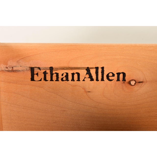 Brown Ethan Allen American Colonial Solid Maple Seven-Drawer Dresser, Circa 1970s For Sale - Image 8 of 12