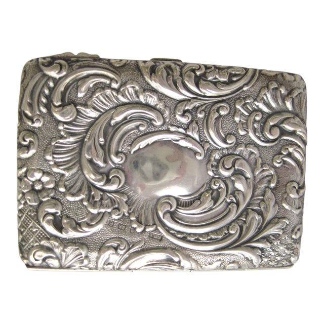 Sterling Silver Card Case For Sale