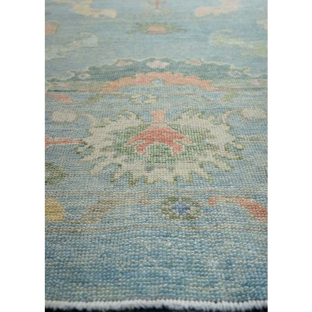 Turkish Turkish Oushak Rug 9'4" x 11'10" #20377 For Sale - Image 3 of 8