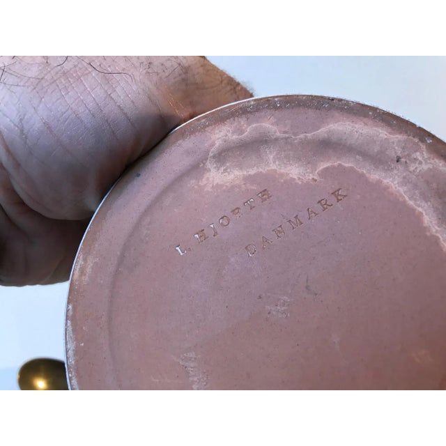 L. Hjorth Fluted White Ceramic Jars, 1940s, Set of 3 For Sale - Image 6 of 12