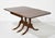 Mid Century Regency Style Mahogany Drop-Leaf Dining Table With Brass Capped Feet For Sale - Image 4 of 13