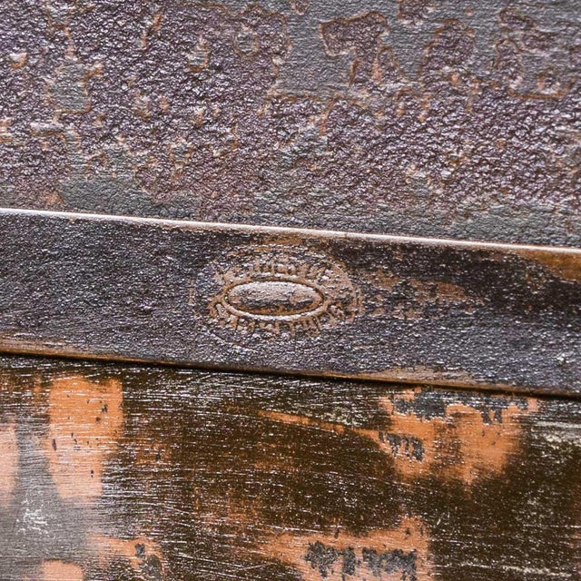 Strafor Klappet Cabinet in Original Paint from Forge De Strasbourg, 1930s For Sale - Image 13 of 16