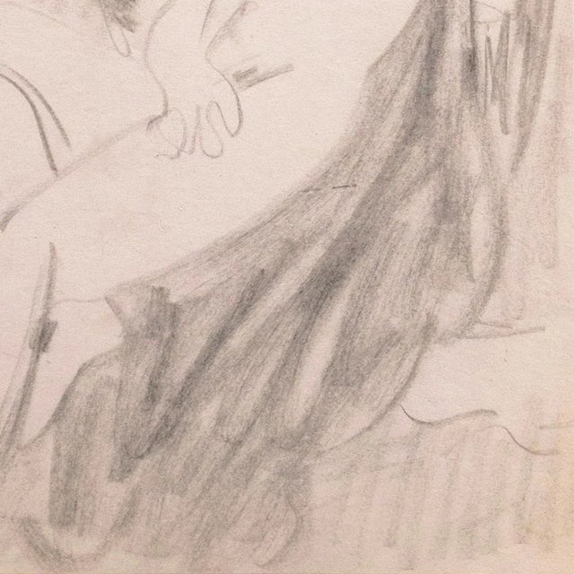 Victor Di Gesu 'Seated Nude' by Victor Di Gesu, Paris, Louvre, Salon D'Automne, Académie Chaumière, San Francisco Art Association, Los Angeles County Museum of Art For Sale - Image 4 of 9