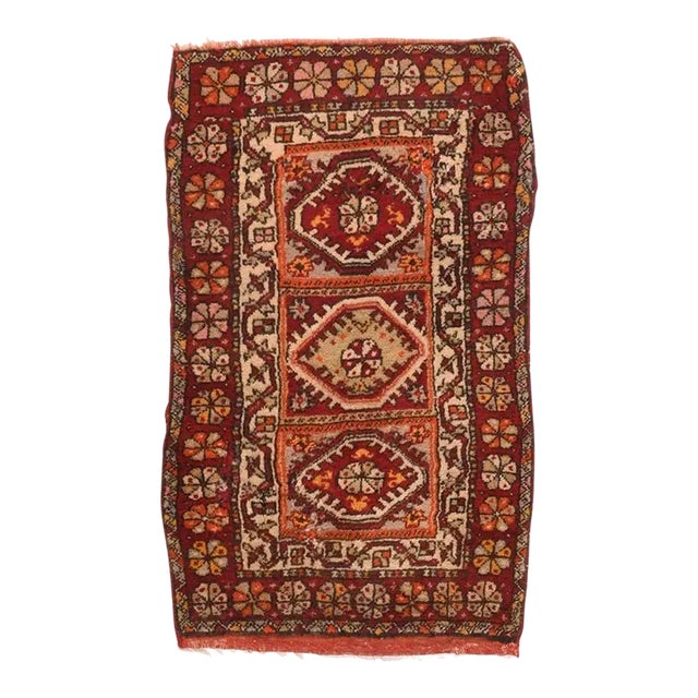 Antique Kurdish Rug 1'9'' x 2'11'' For Sale