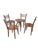 1990s Pacific Green Sculptural Leather Cord Chairs, With Side Table Set of 5 For Sale - Image 9 of 9