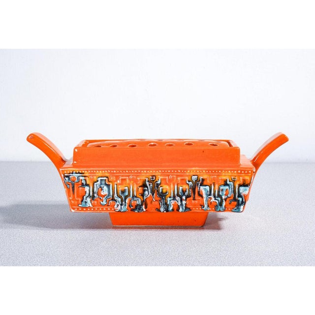 Enamelled Ceramic Incense Burner by Roberto Rigon For Sale - Image 6 of 18