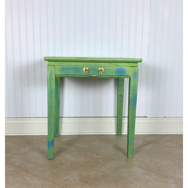 Boho Chic Side Table Coastal End Table Beach Decor Accent Table