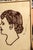 Art Deco 1920s Porcelain Beauty Salon Double-Sided Flange Sign For Sale - Image 3 of 7
