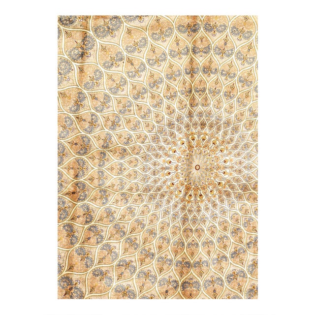 Viscose on a cotton foundation with a medallion This rug has a dense, soft pile, and excellent quality, to ensure that you...