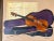 Textile 1960's Betty Pletzner Violin Music Instrument Impressionist Oil Painting, Framed For Sale - Image 7 of 13
