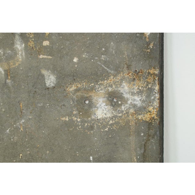 The Plaza Hotel French Black Cast Iron Fireback Set For Sale - Image 15 of 16