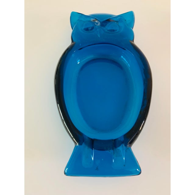Viking Blenko Owl Glass Ashtrays Set of 2 Chairish