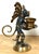 Pair Belle Époque Style Winged Monkey Masquerade Tragedy & Comedy Chambersticks For Sale - Image 10 of 17