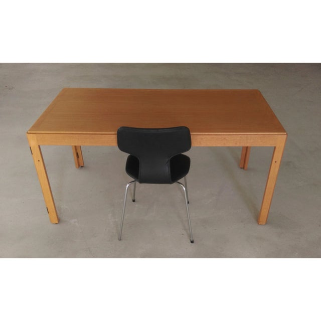 Fully Restored Danish Oak Folding Desk by Børge Mogensen for Fredericia Stolefabrik, 1970s For Sale - Image 6 of 14