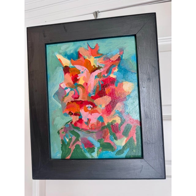 A wonderfully whimsical original painting by Portland artist Albert “Al” Seneres (1937–2024), featuring an imaginative...