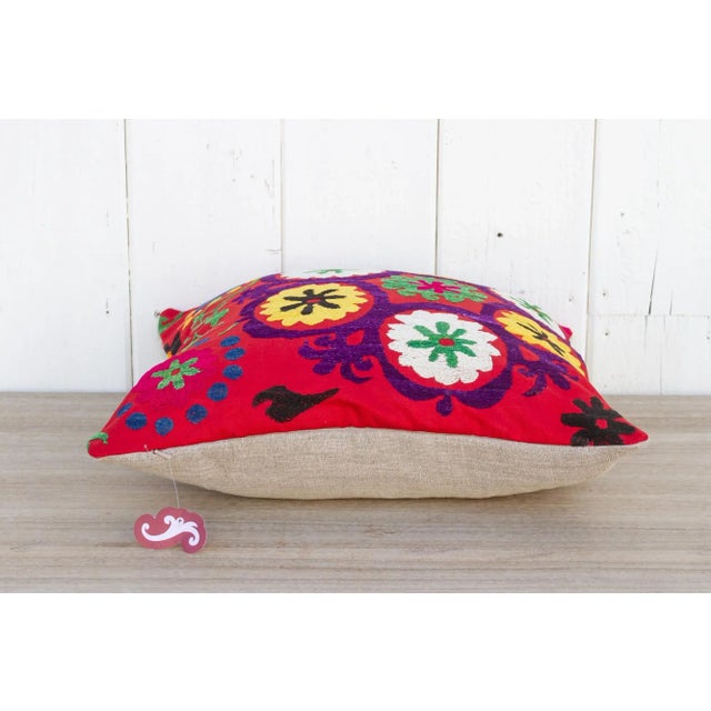 Veeda Vintage Suzani Square Pillow For Sale In Los Angeles - Image 6 of 9