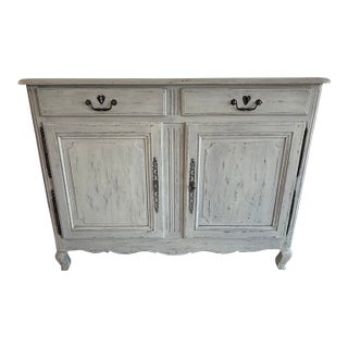 18th Century French Louis XV Provincial Solid Walnut Sideboard / Buffet. For Sale