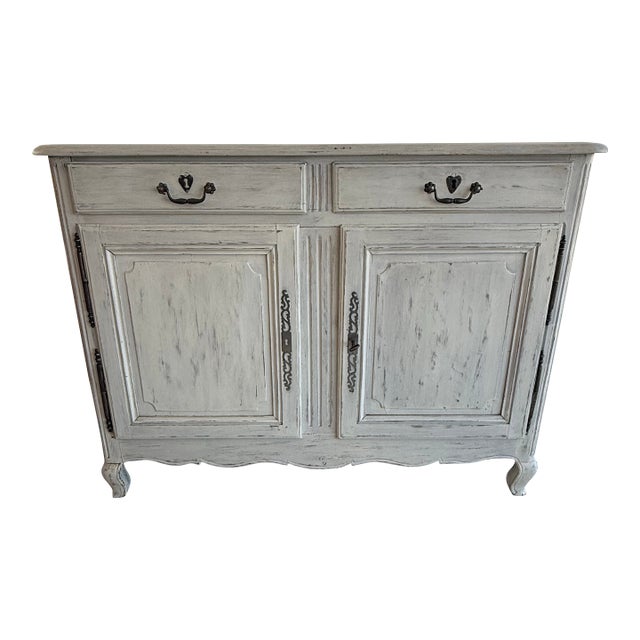 18th Century French Louis XV Provincial Solid Walnut Sideboard / Buffet. For Sale