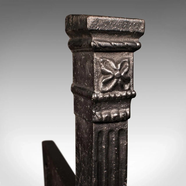 1900s Large Pair of Antique Victorian Andirons For Sale - Image 10 of 10