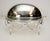 Metal Edwardian Revival Silver-Plated Chafing Entree Dish with Revolving Dome Cover For Sale - Image 7 of 12