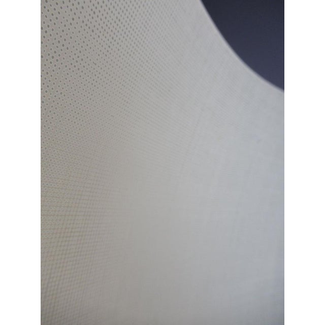 Glass Table Lamp with Sail Lampshade and Metal Base, 1970s For Sale - Image 6 of 8