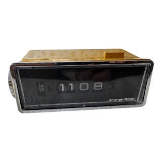 1970s Sankyo Model 501 Yellow Flip Digital Alarm Clock For Sale