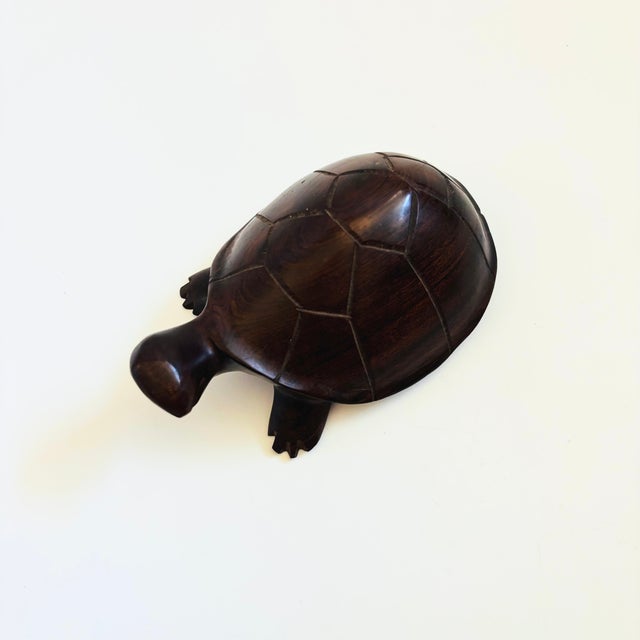 Rustic Vintage Ironwood Turtle For Sale - Image 3 of 11