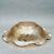 Vintage Jeannette Glass Co. Iridescent Marigold Glass “Floragold or Louisa” Ruffled Bowl With Impressed Florals For Sale In New York - Image 6 of 9