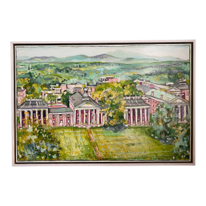 Tyka Original " Washington & Lee University" Painting, Framed