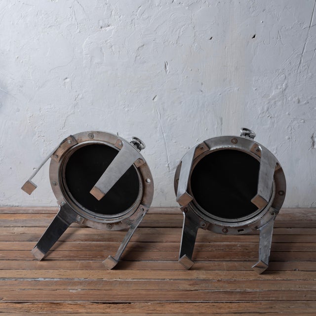 A Pair of Porthole Cover Side Tables For Sale - Image 15 of 15